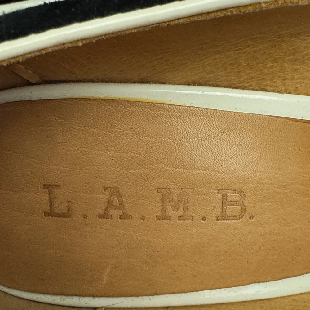 L.A.M.B. by Gwen Stefani Black and White Platform Stiletto Heels size 7 - Picture 6 of 11